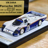 [Make Up] 1:43 Porsche 1987 962C 24H Le Mans #17 Winner Model Car Resin / Closed Body