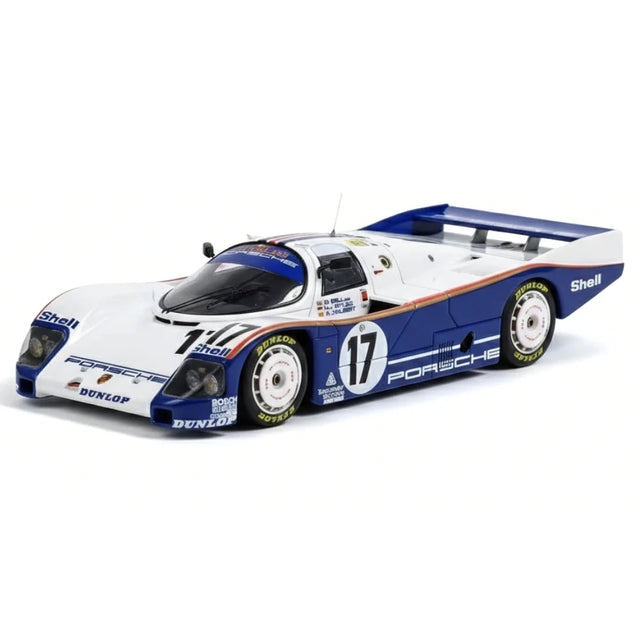 [Make Up] 1:43 Porsche 1987 962C 24H Le Mans #17 Winner Model Car Resin / Closed Body