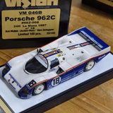 [Make Up] 1:43 Porsche 1987 962C 24H Le Mans #18 Winner Model Car Resin / Closed Body