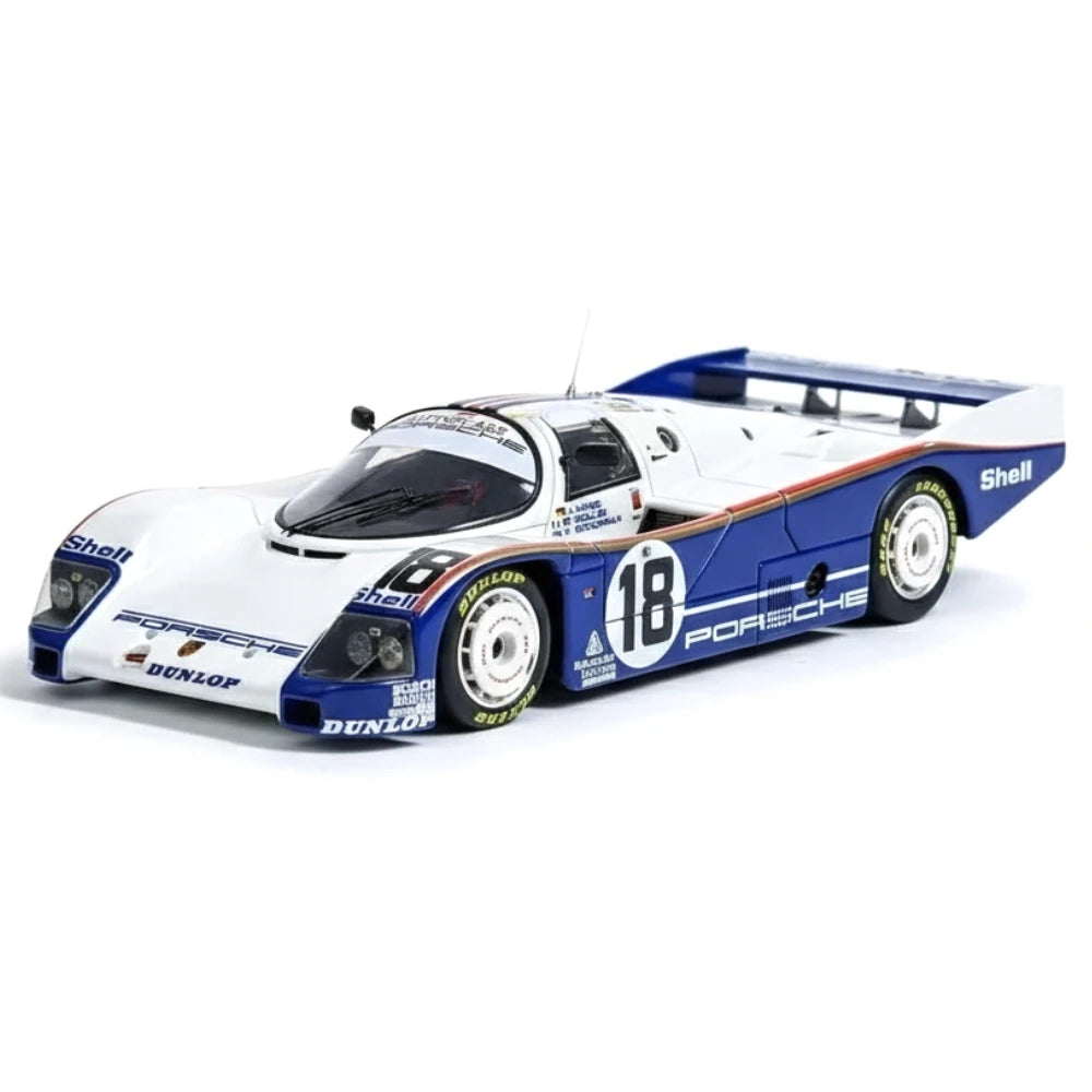 [Make Up] 1:43 Porsche 1987 962C 24H Le Mans #18 Winner Model Car Resin / Closed Body