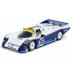 [Make Up] 1:43 Porsche 1987 962C 24H Le Mans #19 Winner Model Car Resin / Closed Body