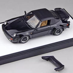 [Make Up] 1:43 Porsche 1988 930 Turbo Cabriolet Black Model Car Resin