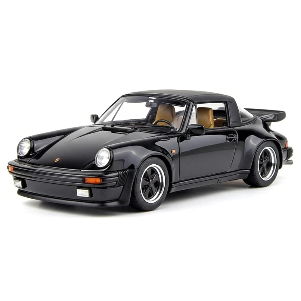 [Make Up] 1:43 Porsche 1988 930 Turbo Cabriolet Black Model Car Resin