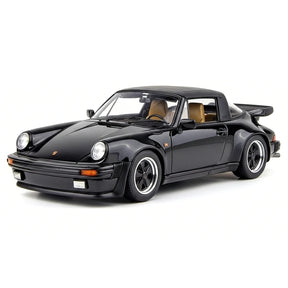 [Make Up] 1:43 Porsche 1988 930 Turbo Cabriolet Black Model Car Resin