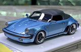 [Make Up] 1:43 Porsche 1989 911 Carrera 3.2 Speedster Turbolook Blue Model Car Resin