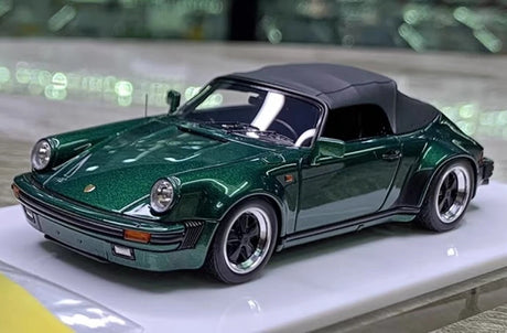 [Make Up] 1:43 Porsche 1989 911 Carrera 3.2 Speedster Turbolook Green Model Car Resin