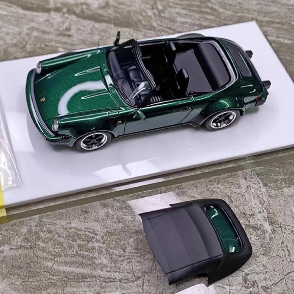 [Make Up] 1:43 Porsche 1989 911 Carrera 3.2 Speedster Turbolook Green Model Car Resin