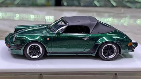 [Make Up] 1:43 Porsche 1989 911 Carrera 3.2 Speedster Turbolook Green Model Car Resin