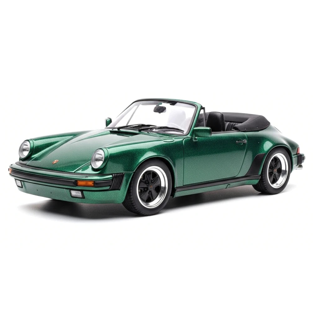 [Make Up] 1:43 Porsche 1989 911 Carrera 3.2 Speedster Turbolook Green Model Car Resin