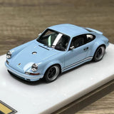 [Make Up] 1:43 Porsche 1990 911 964 Singer Cyan Model Car Resin