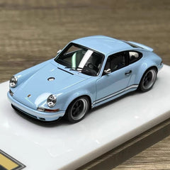 [Make Up] 1:43 Porsche 1990 911 964 Singer Cyan Model Car Resin