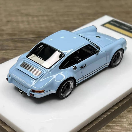 [Make Up] 1:43 Porsche 1990 911 964 Singer Cyan Model Car Resin
