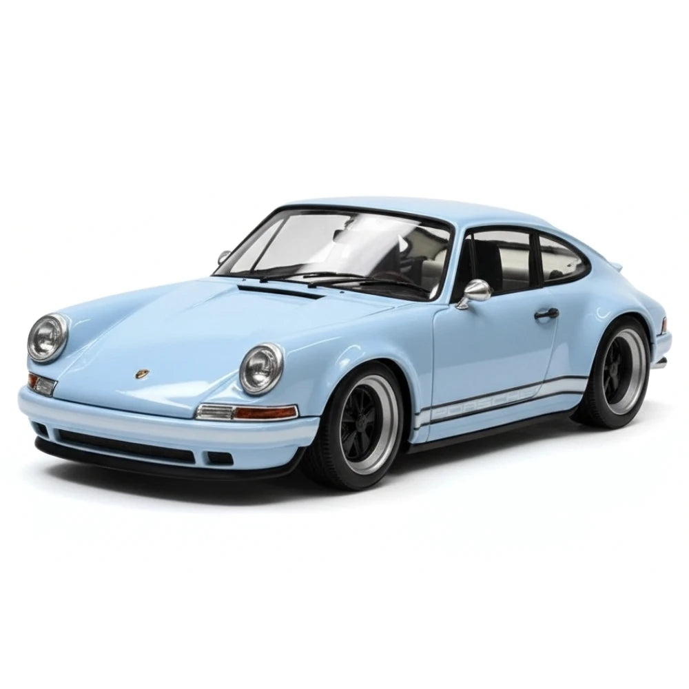 [Make Up] 1:43 Porsche 1990 911 964 Singer Cyan Model Car Resin