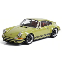 [Make Up] 1:43 Porsche 1990 911 964 Singer Green Model Car Resin