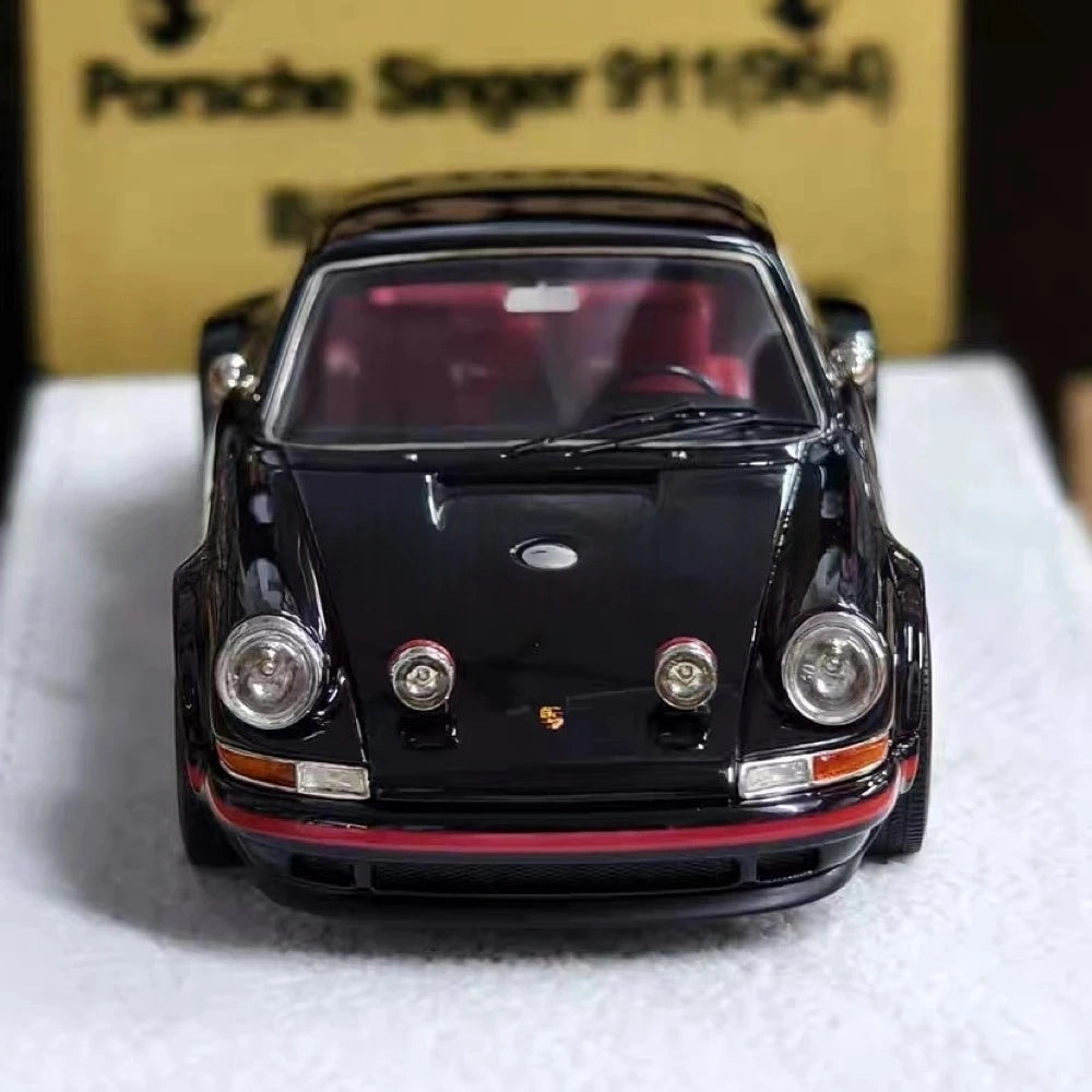 [Make Up] 1:43 Porsche 1990 911 964 Singer with Fog Lamps CY ブラック モデルカー レジン