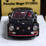 [Make Up] 1:43 Porsche 1990 911 964 Singer with Fog Lamps CY ブラック モデルカー レジン
