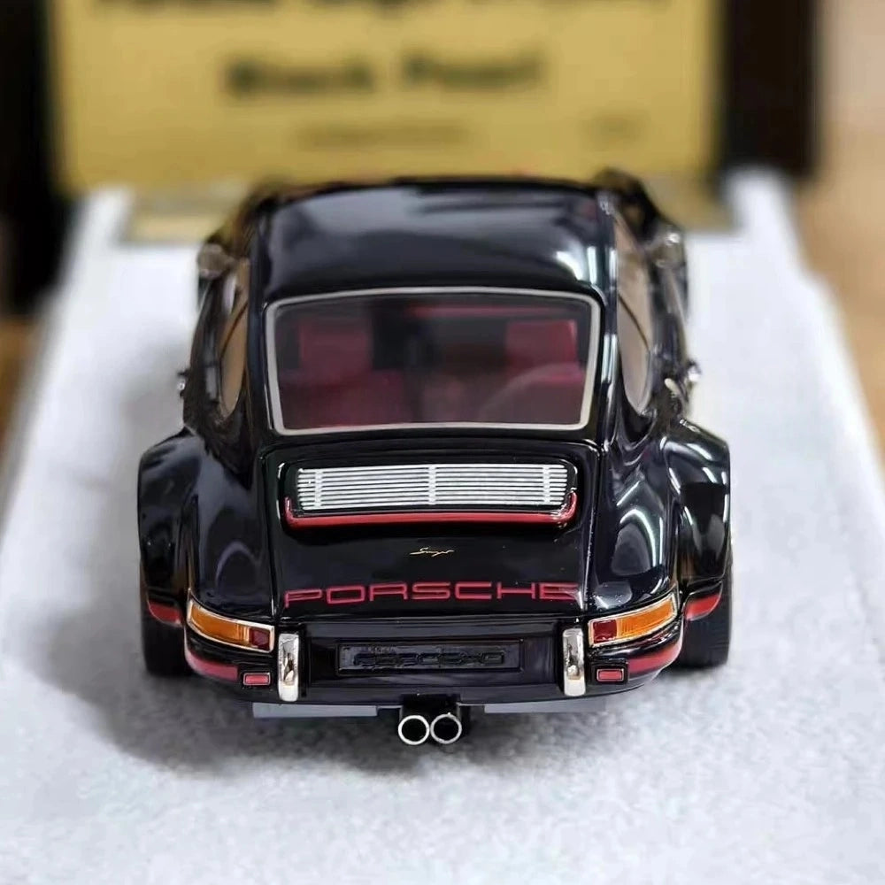 [Make Up] 1:43 Porsche 1990 911 964 Singer with Fog Lamps CY Black Model Car Resin