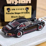 [Make Up] 1:43 Porsche 1990 911 964 Singer with Fog Lamps CY ブラック モデルカー レジン
