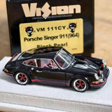 [Make Up] 1:43 Porsche 1990 911 964 Singer with Fog Lamps CY ブラック モデルカー レジン