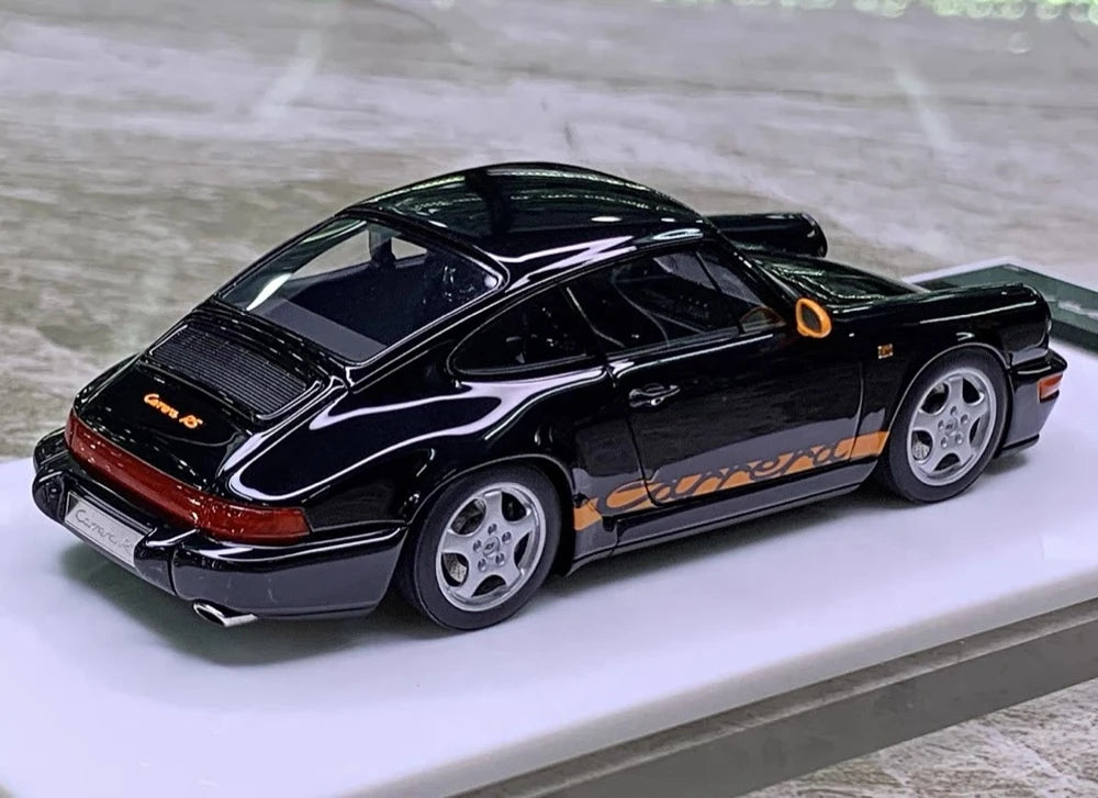 [Make Up] 1:43 Porsche 1992 911 964 Carrera RS nero modellino di auto resina