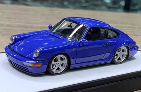 [Make Up] 1:43 Porsche 1992 911 964 Carrera RS Blue Model Car Resin