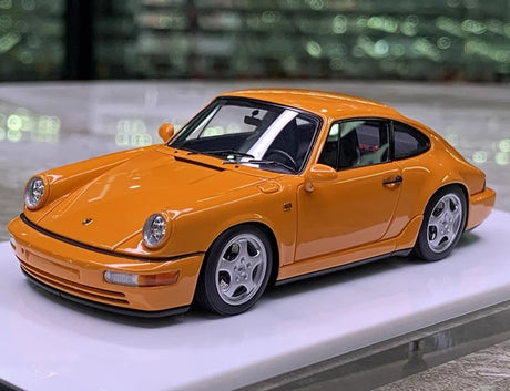 [Make Up] 1:43 Porsche 1992 911 964 Carrera RS Orange Model Car Resin