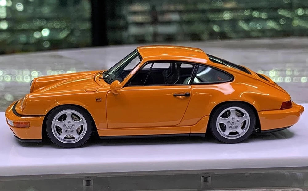 [Make Up] 1:43 Porsche 1992 911 964 Carrera RS Orange Model Car Resin