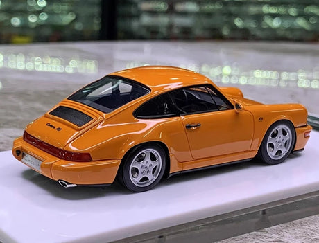 [Make Up] 1:43 Porsche 1992 911 964 Carrera RS Orange Model Car Resin
