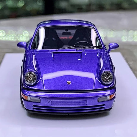 [Make Up] 1:43 Porsche 1992 911 964 Carrera RS Purple Model Car Resin