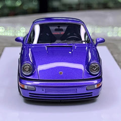 [Make Up] 1:43 Porsche 1992 911 964 Carrera RS Purple Model Car Resin