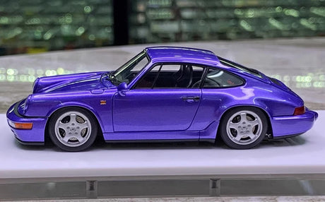 [Make Up] 1:43 Porsche 1992 911 964 Carrera RS Purple Model Car Resin