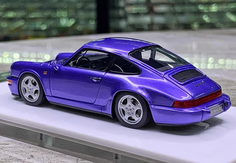[Make Up] 1:43 Porsche 1992 911 964 Carrera RS Purple Model Car Resin