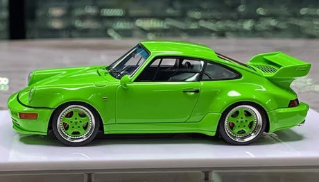 [Make Up] 1:43 Porsche 1993 911 964 Carrera RS 3.8 Green Model Car Resin