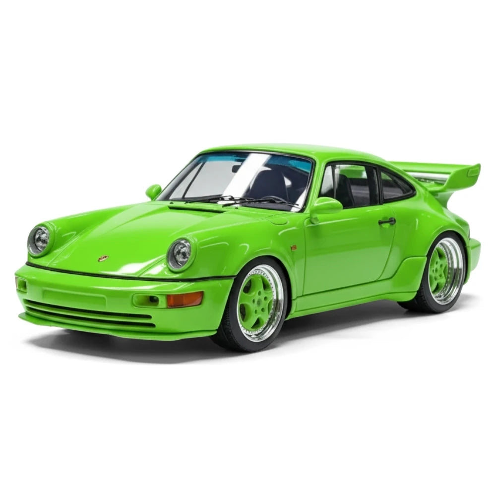 [Make Up] 1:43 Porsche 1993 911 964 Carrera RS 3.8 Green Model Car Resin