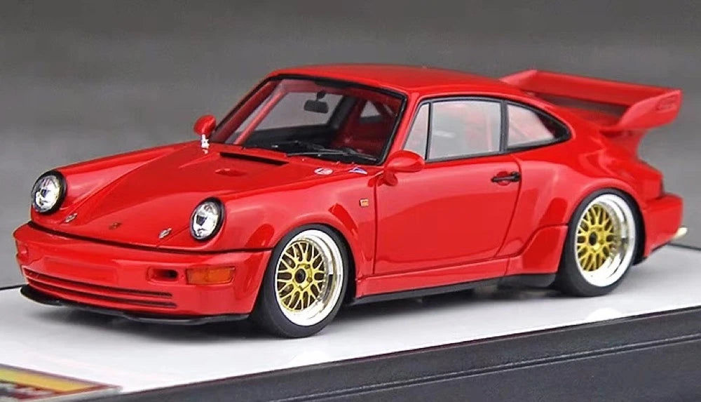 [Make Up] 1:43 Porsche 1993 911 964 RSR 3.8 Red Model Car Resin