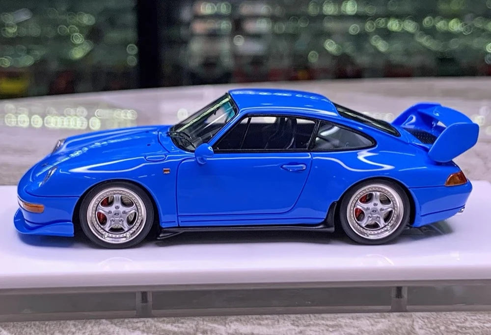 [Make Up] 1:43 Porsche 1995 911 993 RS Blue Model Car Resin