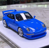 [Make Up] 1:43 Porsche 1995 911 993 RS bleu voiture miniature Resin