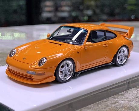 [Make Up] 1:43 Porsche 1995 911 993 RS Orange Model Car Resin