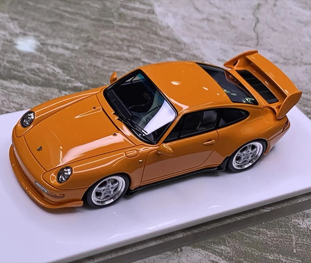 [Make Up] 1:43 Porsche 1995 911 993 RS Orange Model Car Resin