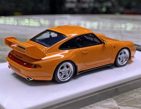 [Make Up] 1:43 Porsche 1995 911 993 RS Orange Model Car Resin