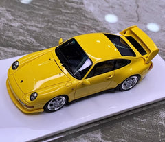 [Make Up] 1:43 Porsche 1995 911 993 RS Yellow Model Car Resin