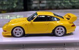 [Make Up] 1:43 Porsche 1995 911 993 RS Yellow Model Car Resin