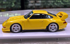 [Make Up] 1:43 Porsche 1995 911 993 RS Yellow Model Car Resin