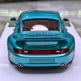 [Make Up] 1:43 Porsche 1996 911 993 Turbo S blu modellino di auto resina