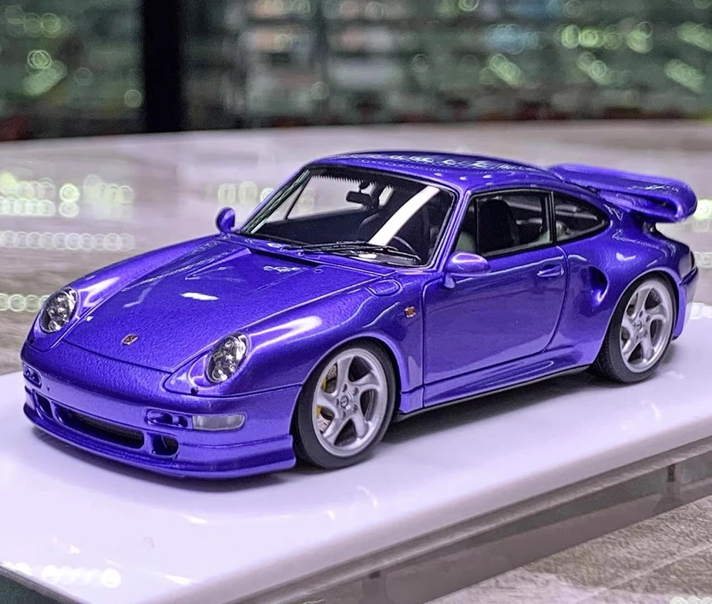 [Make Up] 1:43 Porsche 1996 911 993 Turbo S viola modellino di auto resina