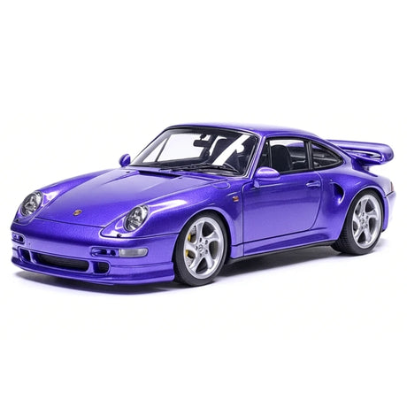[Make Up] 1:43 Porsche 1996 911 993 Turbo S Purple Model Car Resin