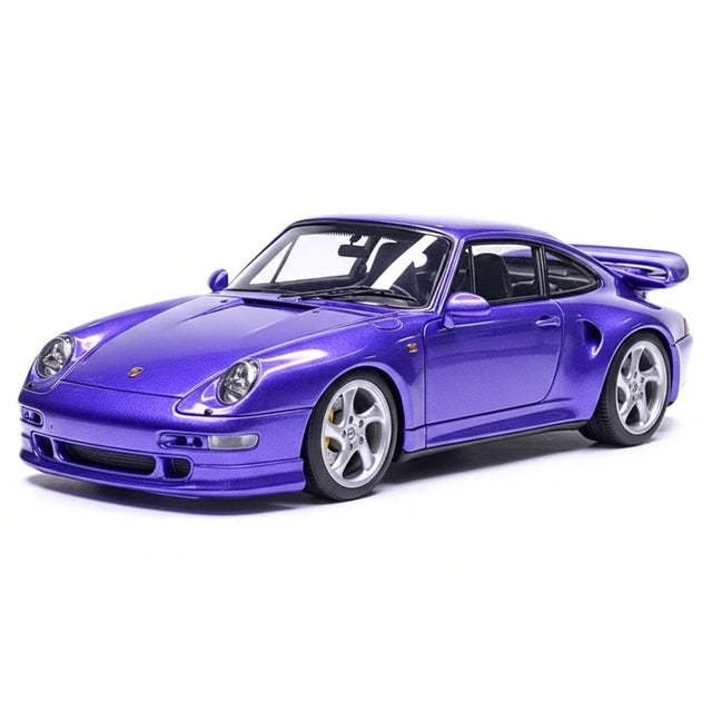 [Make Up] 1:43 Porsche 1996 911 993 Turbo S Purple Model Car Resin