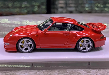 [Make Up] 1:43 Porsche 1996 911 993 Turbo S Red Model Car Resin