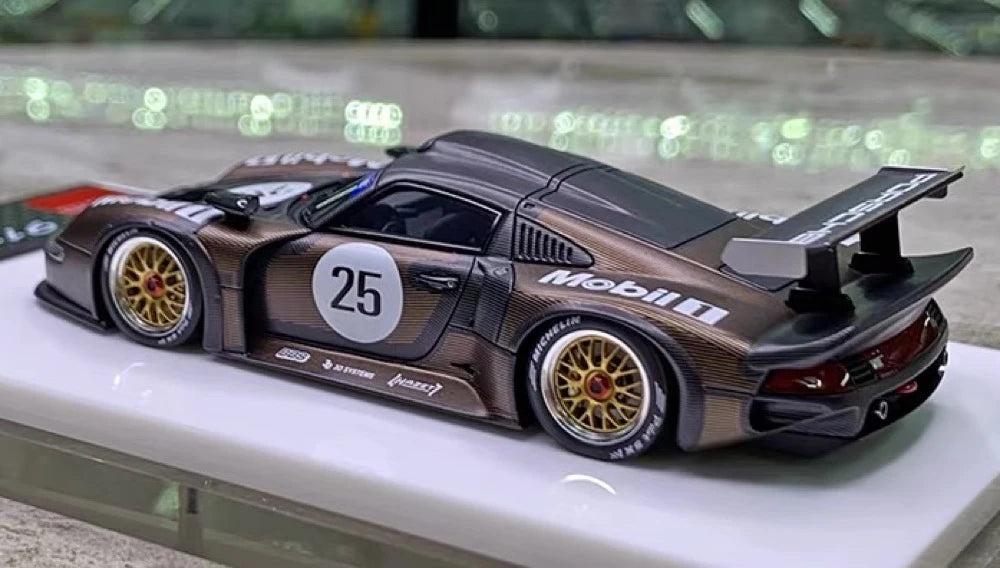 [Make Up] 1:43 Porsche 1996 911 GT1 #25 Test auto Le Mans modellino di auto resina / Closed Body