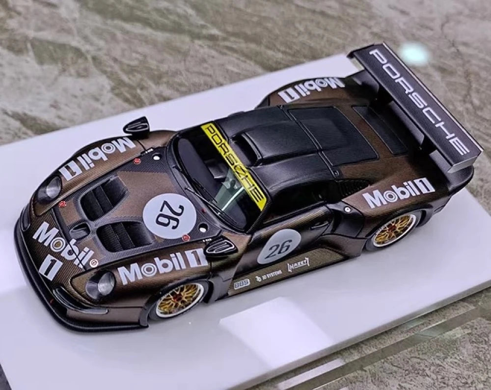 [Make Up] 1:43 Porsche 1996 911 GT1 #26 Test Car Le Mans Model Car Resin / Closed Body